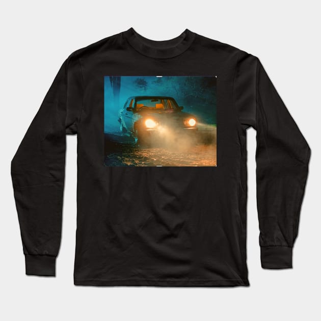 Haunting Car Long Sleeve T-Shirt by Kaddara